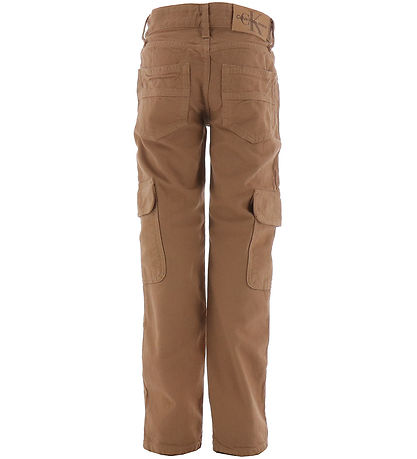 Calvin Klein Bukser - Ultilty Regular Brown Canvas - Tan Calvin Klein Bukser - Ultilty Regular Brown Canvas - Tan