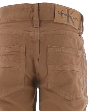 Calvin Klein Bukser - Ultilty Regular Brown Canvas - Tan