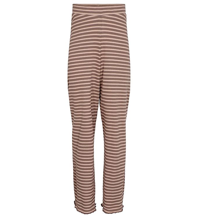 Sofie Schnoor Girls Bukser - Stribet - Warm Brown