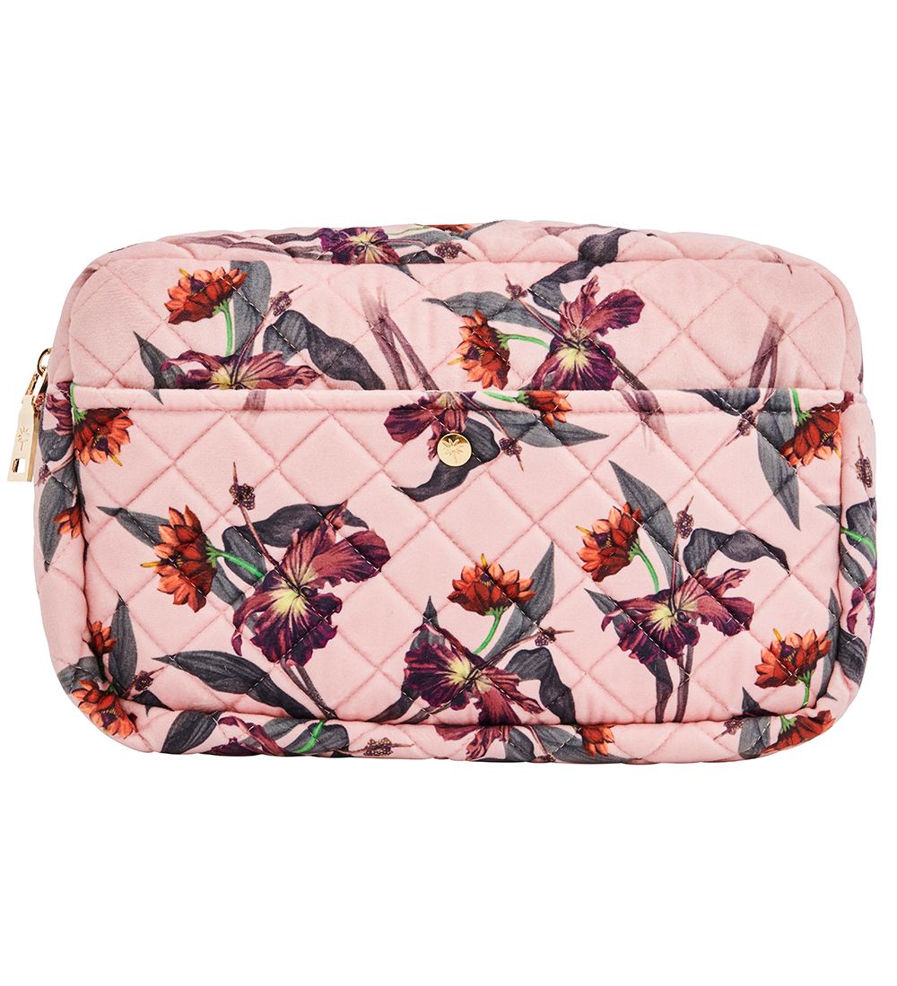 Sac de Toilette Fan Palm - Large - Matelass Velours - Rose Hibi - Fan Palm - UneTaille - Sac de Toilette 50$