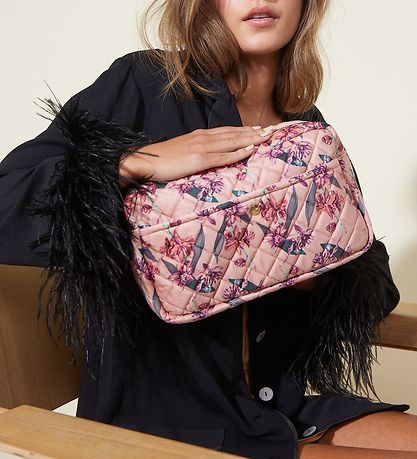 Fan Palm Toilettaske - Large - Quiltet Velour - Flawless Rose Fan Palm Toilettaske - Large - Quiltet Velour - Flawless Rose