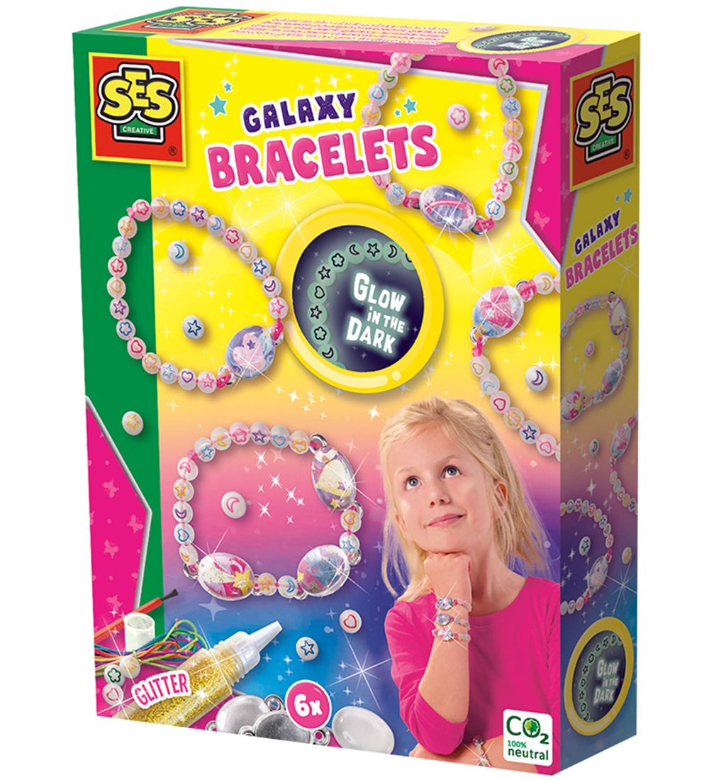 SES Creative - Fluoreszierend Armband - Galaxy - SES Creative - One Size - Schmuck