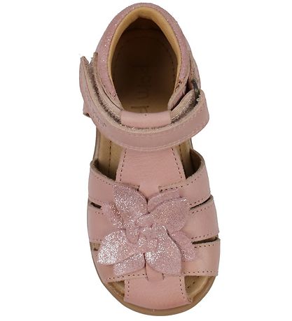 Pom Pom Sandaler - Starters Flower Velcro - Rose Pom Pom Sandaler - Starters Flower Velcro - Rose