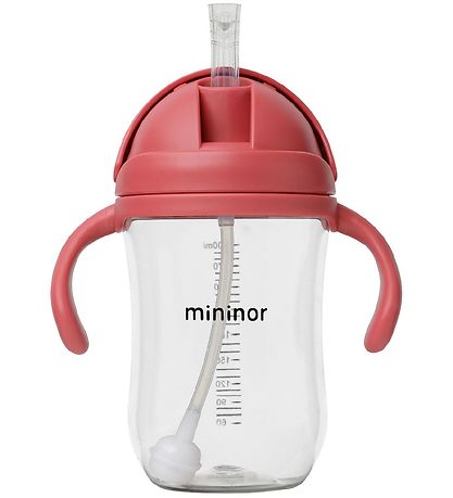 Mininor Kop m. Sugerør - Tritan - 330 ml - Rabarber Mininor Kop m. Sugerør - Tritan - 330 ml - Rabarber