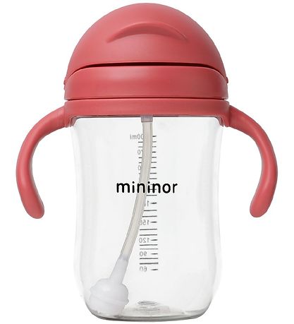 Mininor Kop m. Sugerør - Tritan - 330 ml - Rabarber Mininor Kop m. Sugerør - Tritan - 330 ml - Rabarber