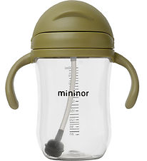 Mininor Kop m. Sugerør - Tritan - 330 ml - Mosgrøn Mininor Kop m. Sugerør - Tritan - 330 ml - Mosgrøn