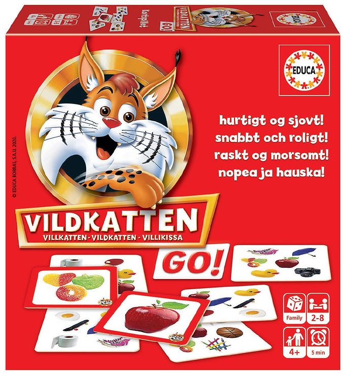Educa Vildkatten GO! Rejsespil - Kortspil