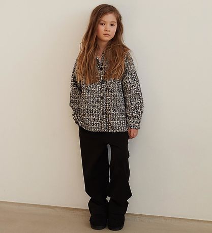 Sofie Schnoor Girls Jakke - Black Off White Sofie Schnoor Girls Jakke - Black Off White
