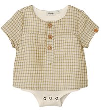 Lil' Atelier Skjortebody k/æ - NbmHanson - Sage m. Tern Lil' Atelier Skjortebody k/æ - NbmHanson - Sage m. Tern