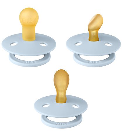 BIBS Colour Pacifiers - 3-Pack - Size 1 - Natural Rubber - Baby  BIBS Colour Pacifiers - 3-Pack - Size 1 - Natural Rubber - Baby
