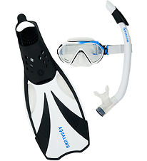 Aqua Lung Snorkelsæt - Adult - Compass - Black/White Aqua Lung Snorkelsæt - Adult - Compass - Black/White