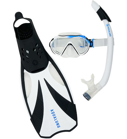 Aqua Lung Snorkelsæt - Adult - Compass - Black/White Aqua Lung Snorkelsæt - Adult - Compass - Black/White