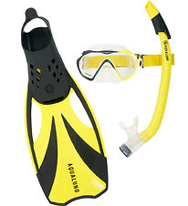 Aqua Lung Snorkelsæt - Adult - Compass - Black/Yellow Aqua Lung Snorkelsæt - Adult - Compass - Black/Yellow