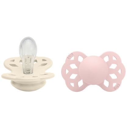 BIBS Infinity Smokker - 2-pack - Str. 1 - Symmetrisk - Ivory/Blo
