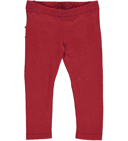 Müsli Leggings - Pointel Pants Baby - Berry Red Müsli Leggings - Pointel Pants Baby - Berry Red