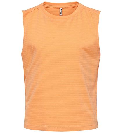 Kids Only Top - KogOlivie - Orange Chiffon Kids Only Top - KogOlivie - Orange Chiffon