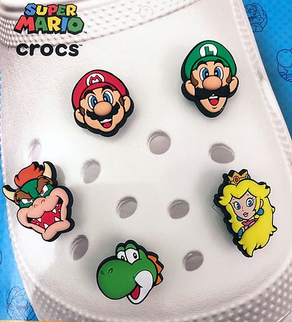 Crocs Vedhæng - Super Mario - 5-Pak Crocs Vedhæng - Super Mario - 5-Pak