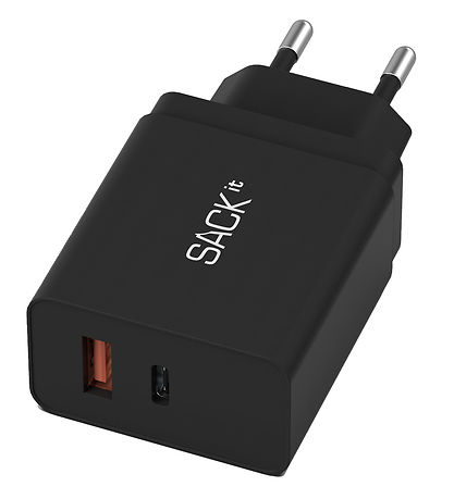 SACKit Adapter - Sack USB 30W - Sort SACKit Adapter - Sack USB 30W - Sort