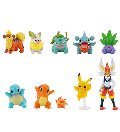 Pokémon Figur - 10-pak - Battle Figure - Pikachu/Bulba