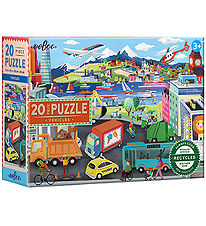 Eeboo Puslespil - 20 Brikker - 28x38 cm - Transportmidler Eeboo Puslespil - 20 Brikker - 28x38 cm - Transportmidler
