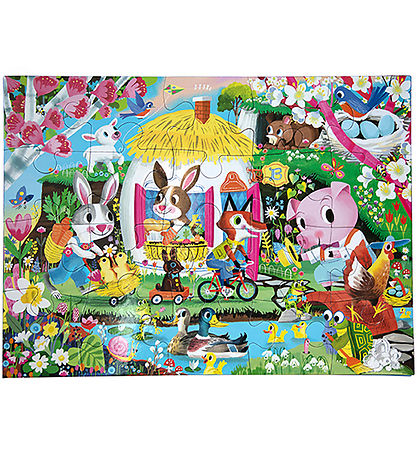 Eeboo Puslespil - 20 Brikker - 28x38 cm - Forår Eeboo Puslespil - 20 Brikker - 28x38 cm - Forår