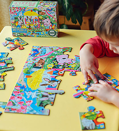 Eeboo Puslespil - 20 Brikker - 28x38 cm - Forår Eeboo Puslespil - 20 Brikker - 28x38 cm - Forår