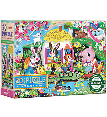 Puzzle Eeboo - 20 Briques - 28x38 cm - Printemps