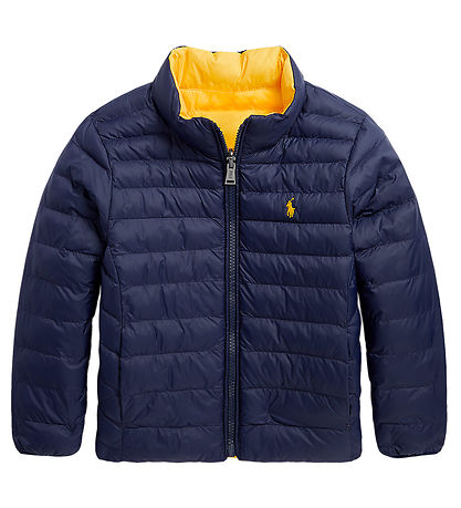 Polo Ralph Lauren Dynejakke - Vendbar - Classics - Navy/Gul Polo Ralph Lauren Dynejakke - Vendbar - Classics - Navy/Gul