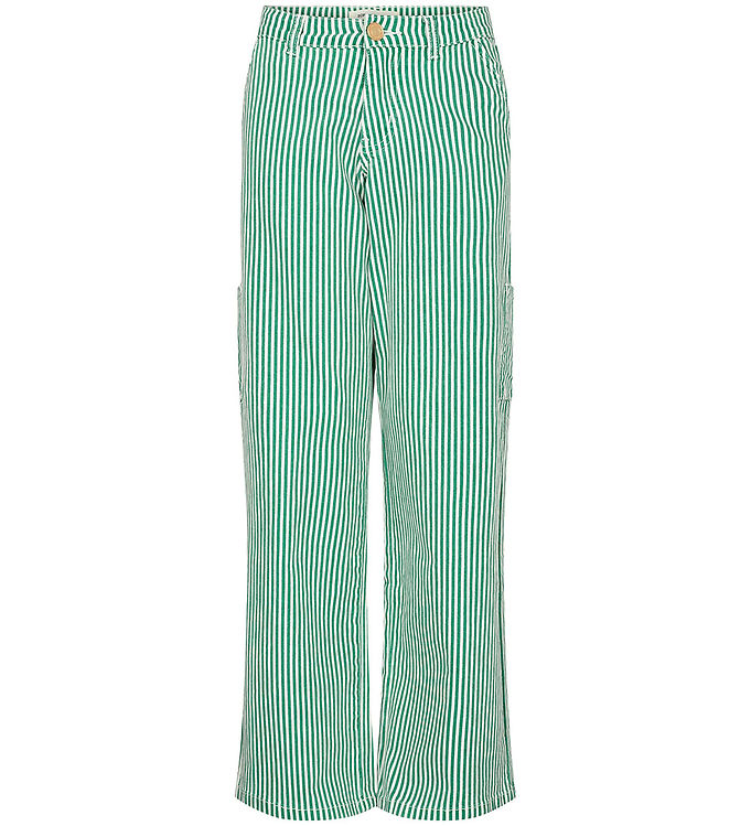 Sofie Schnoor Girls Jeans - Stribet - Green