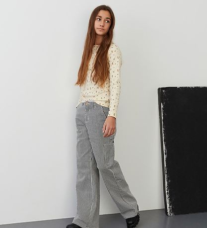 Sofie Schnoor Girls Jeans - Stribet - Black Sofie Schnoor Girls Jeans - Stribet - Black