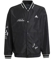 adidas Performance Cardigan - J Bluv Q3 Wvjkt - Sort/Hvid adidas Performance Cardigan - J Bluv Q3 Wvjkt - Sort/Hvid