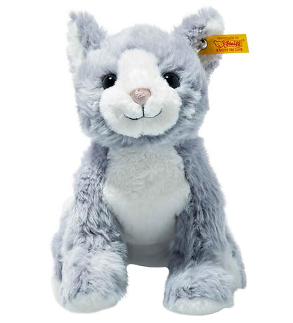 Steiff Bamse - 26 cm. - Cassie Cat - Ice Blue/White Steiff Bamse - 26 cm. - Cassie Cat - Ice Blue/White