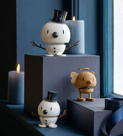 Hoptimist Small Snowman - White/Blue Hoptimist Small Snowman - White/Blue