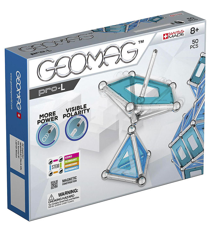 Geomag GEO-022 Magnetiske Pro-L Paneler Konstruktionslegetøj - 8+år - 50 Dele