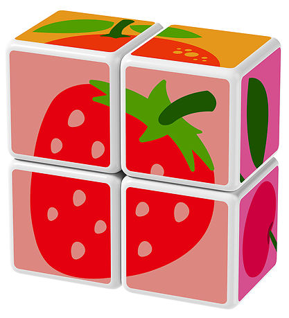 Geomag Magnetsæt - Magicube Printed Fruits - 4 Dele