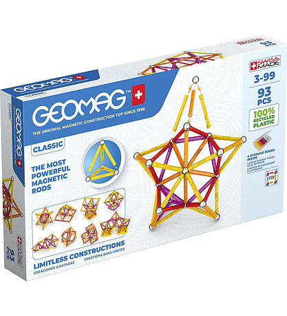 Geomag Magnetsæt - Classic Recycled - 93 Dele