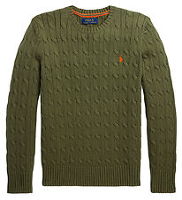 Polo Ralph Lauren Bluse - Strik - Classic - Armygrøn