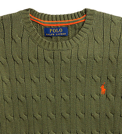 Polo Ralph Lauren Bluse - Strik - Classic - Armygrøn