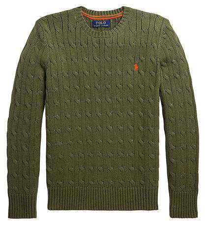 Polo Ralph Lauren Bluse - Strik - Classic - Armygrøn
