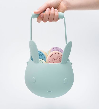 We Might Be Tiny Spand - Bunny Basket - Turkis We Might Be Tiny Spand - Bunny Basket - Turkis