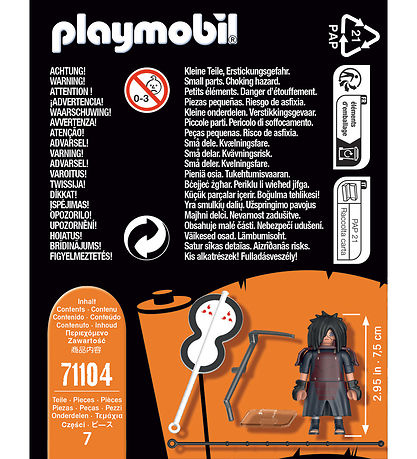 Playmobil Naruto - Madara - 71104 - 7 Dele Playmobil Naruto - Madara - 71104 - 7 Dele