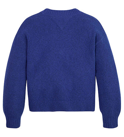 Tommy Hilfiger Bluse - Strik - Pointelle - Navy Voyage Tommy Hilfiger Bluse - Strik - Pointelle - Navy Voyage