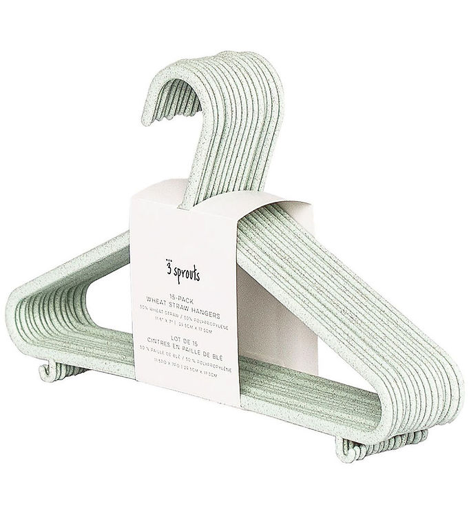3 Sprouts Galge - 15-pack - 29,5 x 17,5 cm - Grön