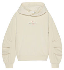 Calvin Klein Hættetrøje - Gradient Monogram - Whitecap Grey Calvin Klein Hættetrøje - Gradient Monogram - Whitecap Grey