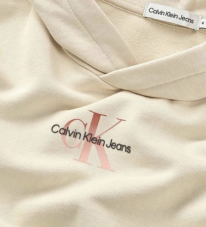 Calvin Klein Hættetrøje - Gradient Monogram - Whitecap Grey