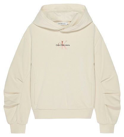 Calvin Klein Hættetrøje - Gradient Monogram - Whitecap Grey