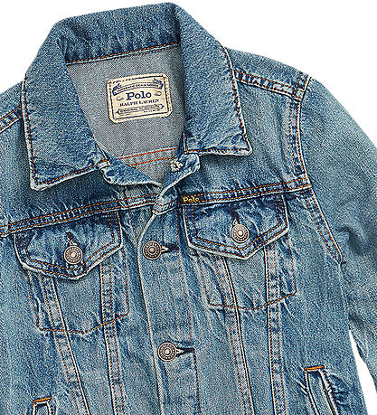 Polo Ralph Lauren Denimjakke - Cropped - Trucker - Dafnie Wash