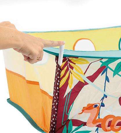 Ludi Kravlegård m. Bolde - 80x80x30 cm - Jungle Ludi Kravlegård m. Bolde - 80x80x30 cm - Jungle