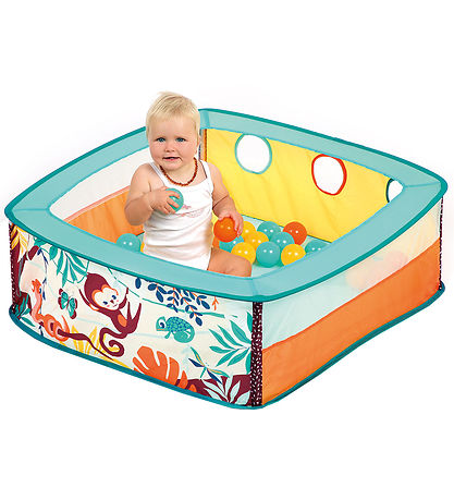 Ludi Kravlegård m. Bolde - 80x80x30 cm - Jungle Ludi Kravlegård m. Bolde - 80x80x30 cm - Jungle