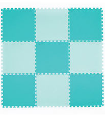Ludi Skumgulv - 9 Dele - 145x145 cm - Grøn Ludi Skumgulv - 9 Dele - 145x145 cm - Grøn